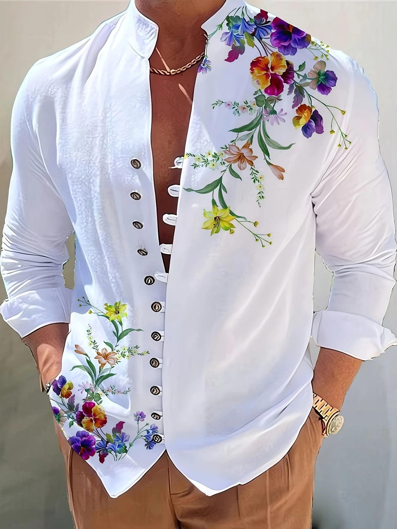 SIMONE - Camicia Uomo estiva